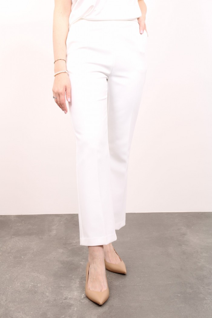 TAILLEUR BIANCO MONOPETTO IN CREPE ELISABETTA FRANCHI