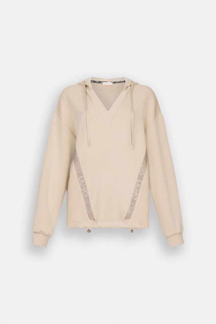 FELPA IN SCUBA CON CAPPUCCIO LIU JO