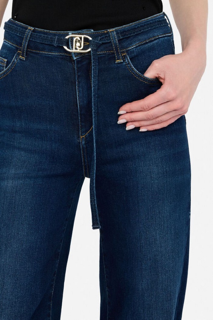 JEANS FLARE CON CINTURA LIU JO