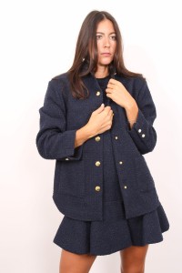 GIACCA OVERSIZE IN TWEED FANTASIA PINKO