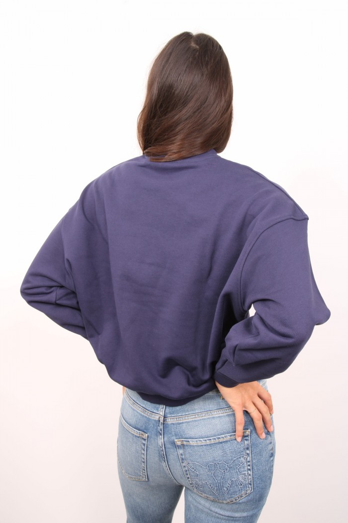 FELPA STAMPA CUORE E LOGO PINKO