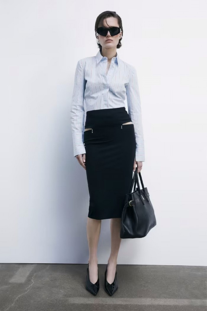 CAMICIA BODY A MANICA LUNGA A RIGHE PATRIZIA PEPE