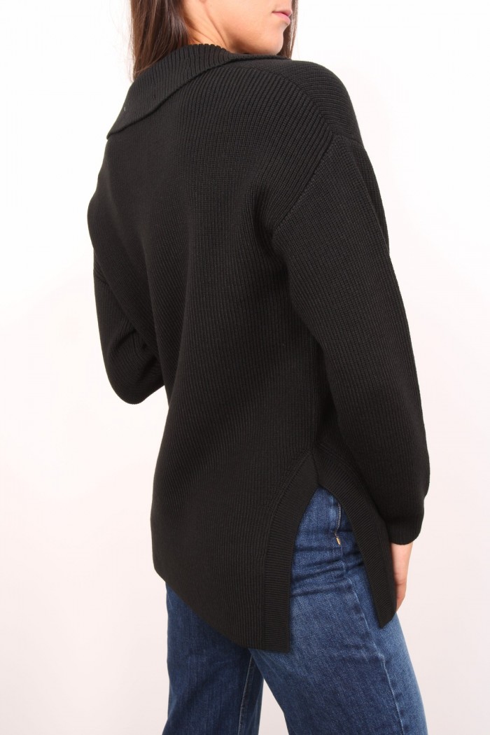 MAGLIA MISTO LANA CON CINTURINO GIOIELLO ELISABETTA FRANCHI