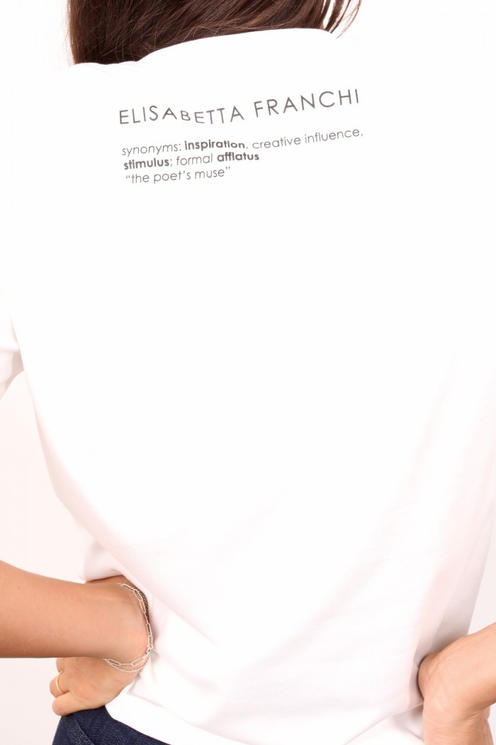 T-SHIRT IN JERSEY DI COTONE CON TASCHINO ELISABETTA FRANCHI