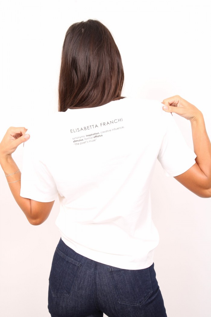 T-SHIRT IN JERSEY DI COTONE CON TASCHINO ELISABETTA FRANCHI
