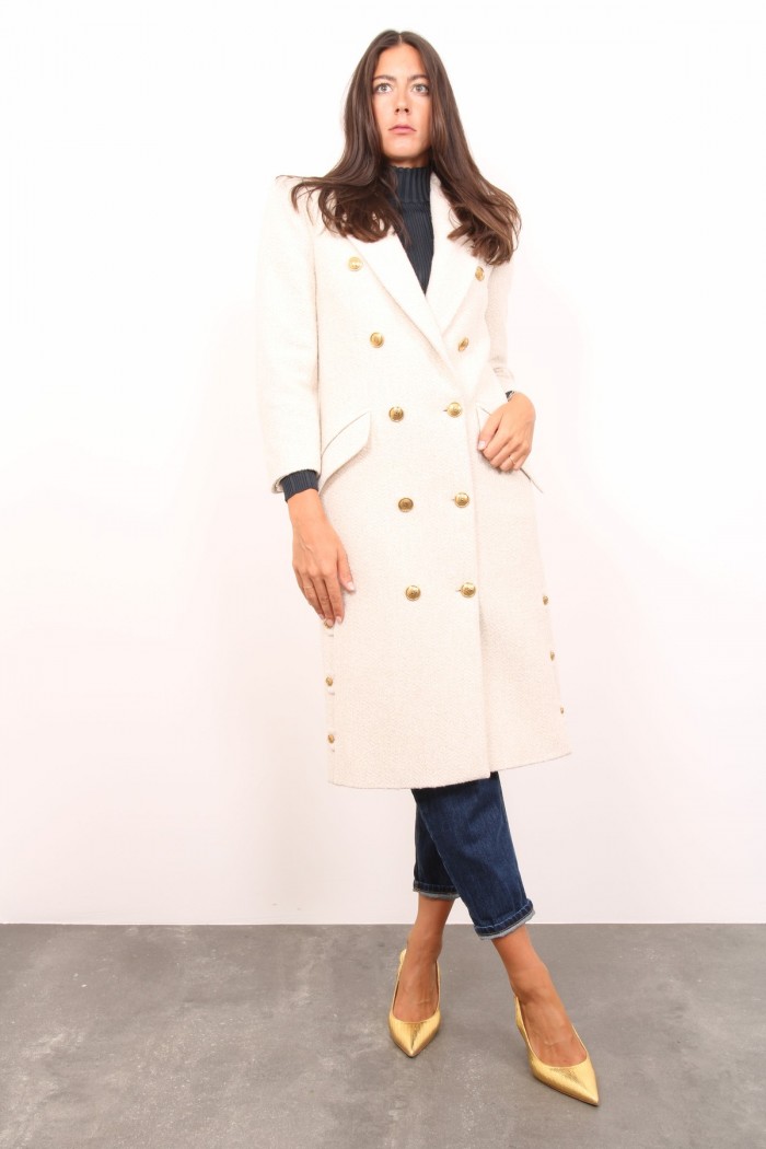 CAPPOTTO IN PANNO DI LANA BOUCLE' ELISABETTA FRANCHI