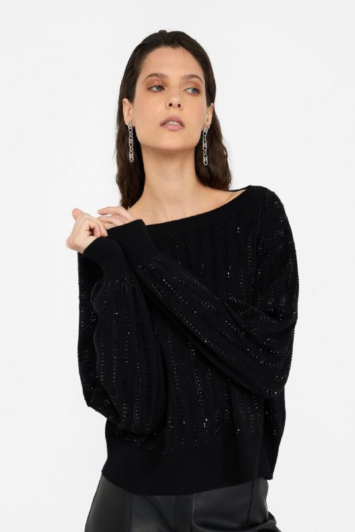 MAGLIA CON STRASS LIU JO