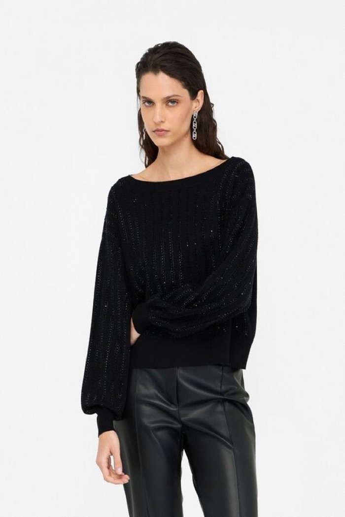 MAGLIA CON STRASS LIU JO