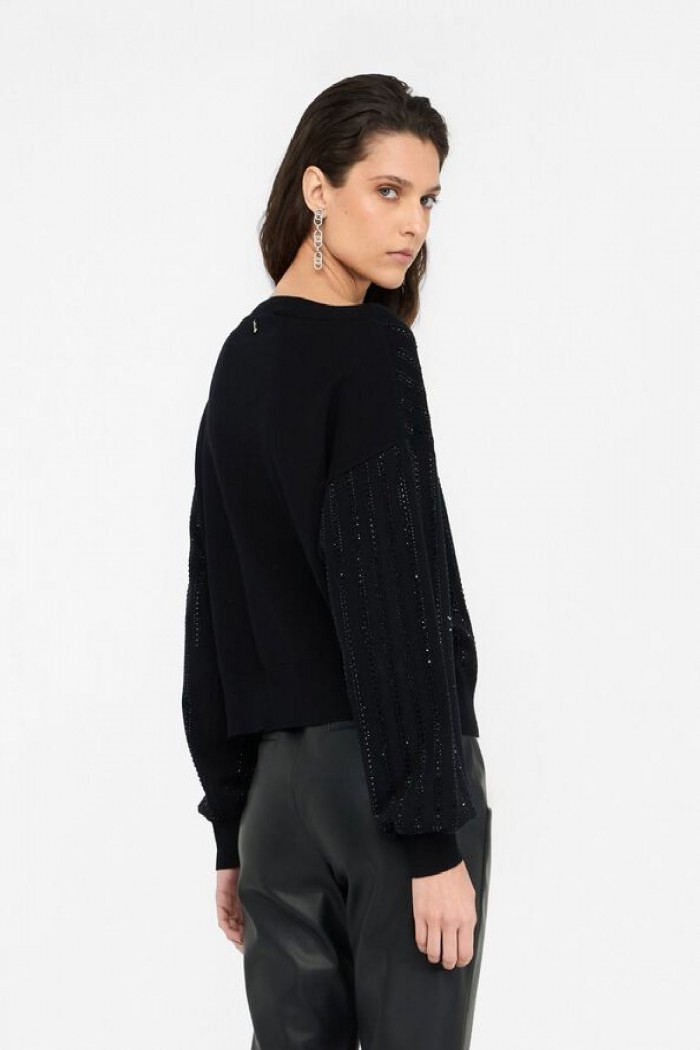 MAGLIA CON STRASS LIU JO