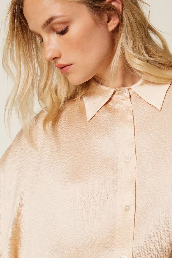 CAMICIA IN SATIN CON MANICHE BALLOON TWINSET
