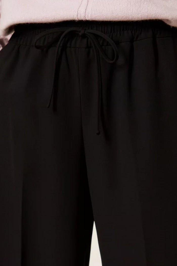 PANTALONI AMPI IN CREPE CON COULISSE TWINSET