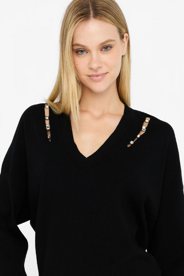 MAGLIA CON CASTONI GIOIELLO LIU JO