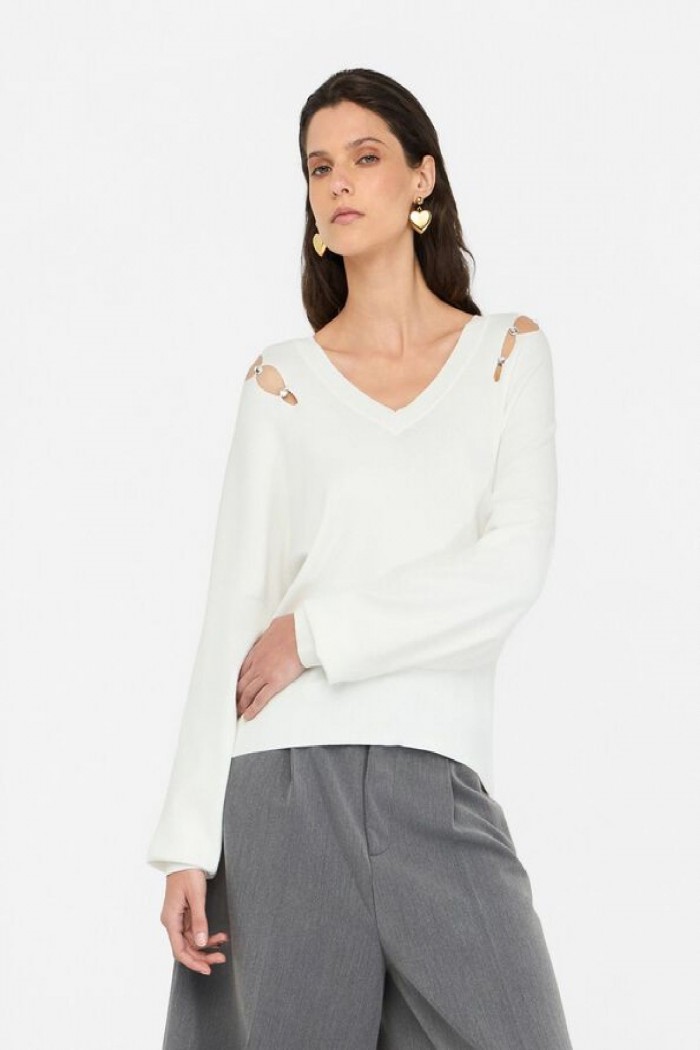 MAGLIA CON CASTONI GIOIELLO LIU JO