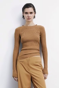 MAGLIA ADERENTE "ESSENTIAL" IN COSTINA PATRIZIA PEPE