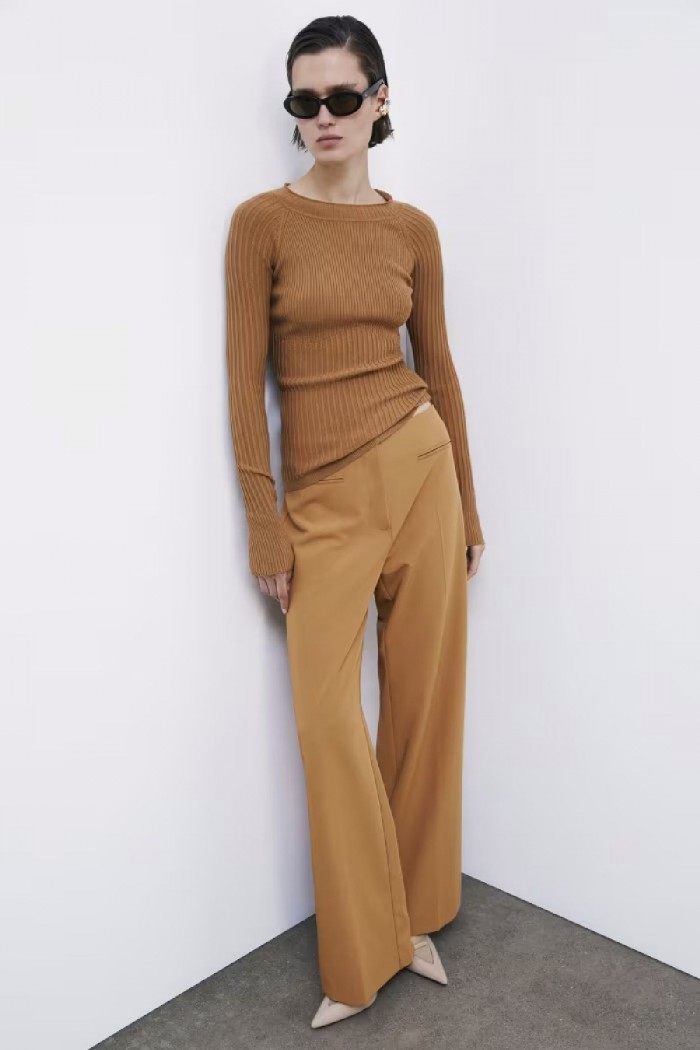 MAGLIA ADERENTE "ESSENTIAL" IN COSTINA PATRIZIA PEPE