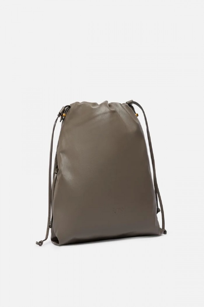 BORSA A SPALLA MEDIA SLOUNCHY BAG VERTICALE IN PELLE PINKO