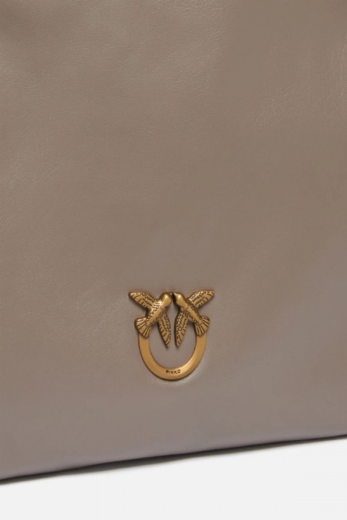 BORSA A SPALLA MEDIA SLOUNCHY BAG VERTICALE IN PELLE PINKO