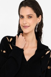 MAGLIA IN LANA CON RICAMI GIOIELLO LIU JO