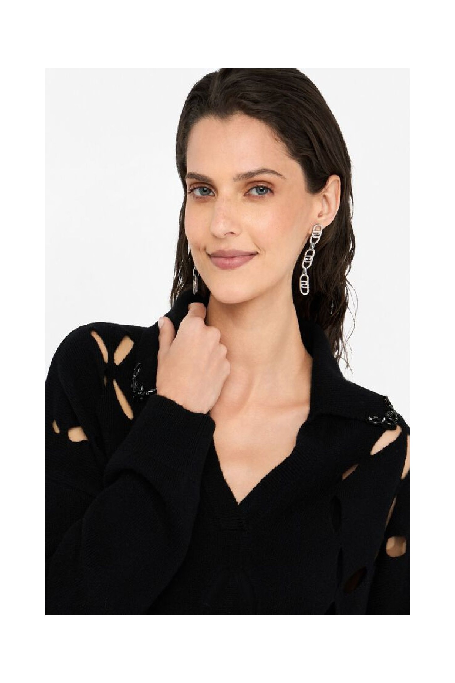 MAGLIA IN LANA CON RICAMI GIOIELLO LIU JO