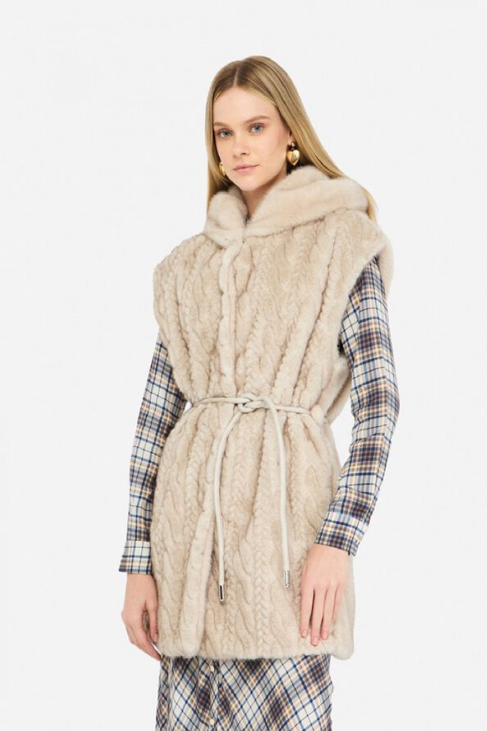 GILET CON CAPPUCCIO  LIU JO