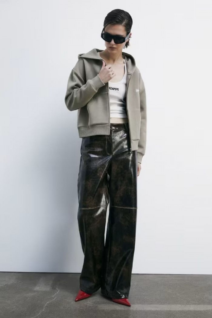 FELPA CON CAPPUCCIO IN TESSUTO TECNICO PATRIZIA PEPE