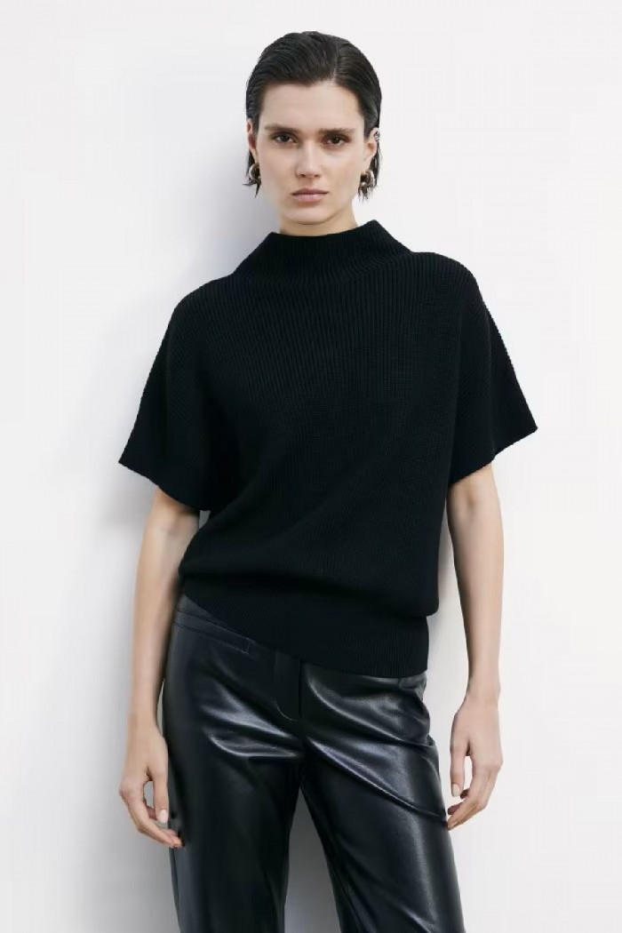 TOP SMANICATO IN MAGLIA PATRIZIA PEPE