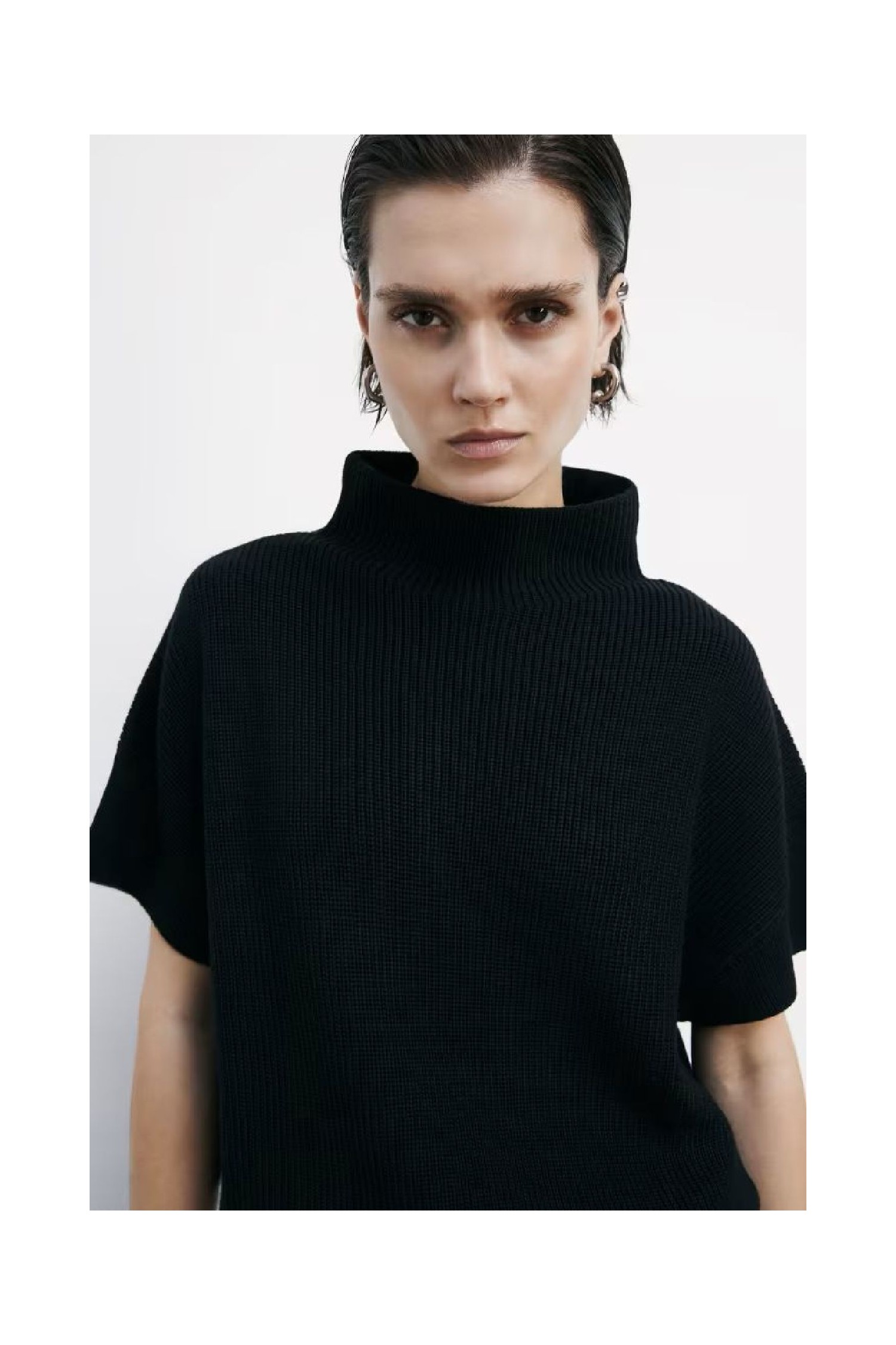 TOP SMANICATO IN MAGLIA PATRIZIA PEPE