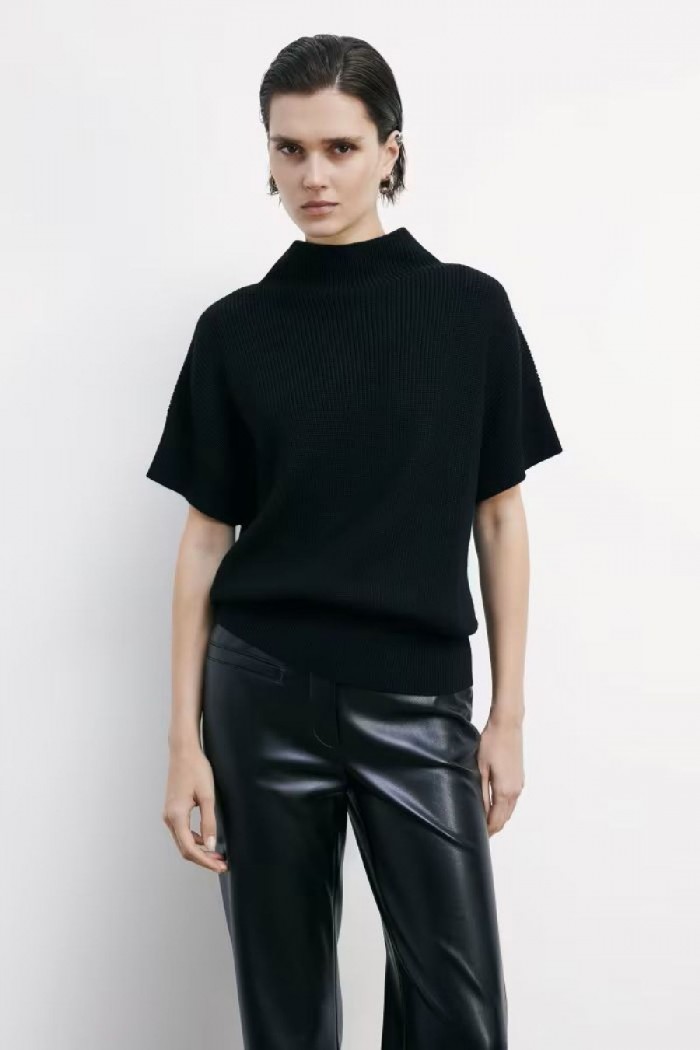 TOP SMANICATO IN MAGLIA PATRIZIA PEPE