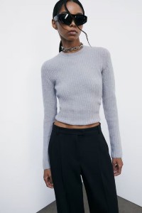 MAGLIA GIROCOLLO A COSTINE PATRIZIA PEPE