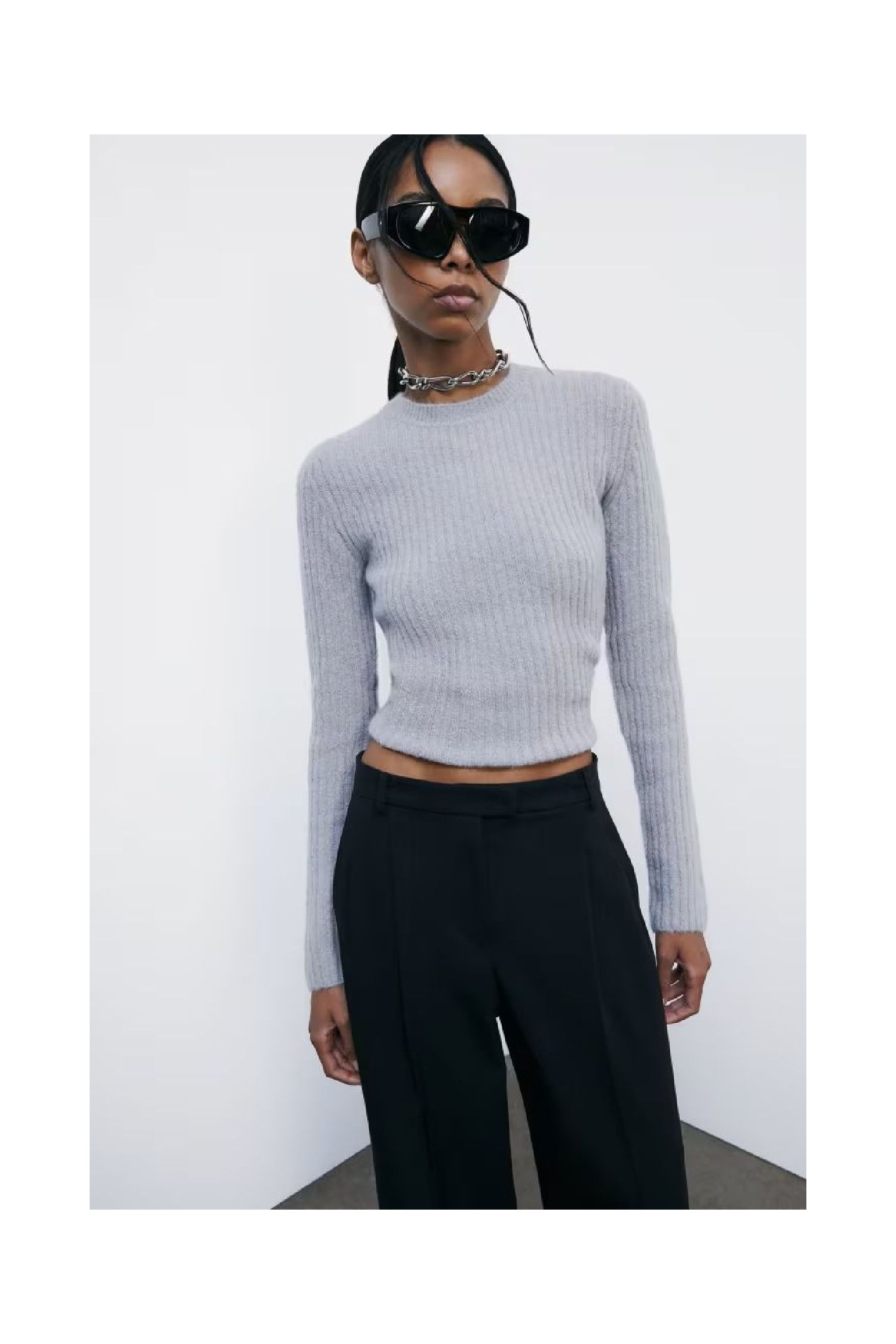 MAGLIA GIROCOLLO A COSTINE PATRIZIA PEPE