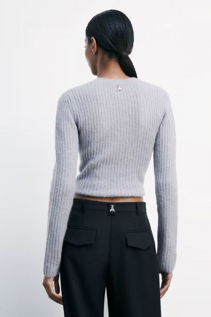 MAGLIA GIROCOLLO A COSTINE PATRIZIA PEPE