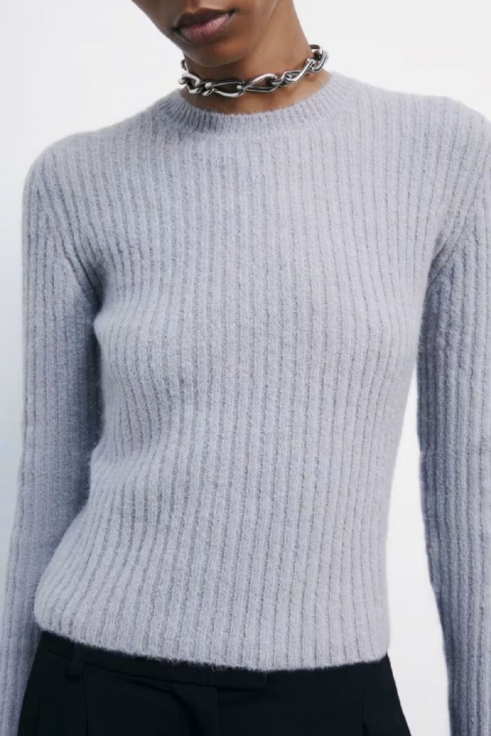 MAGLIA GIROCOLLO A COSTINE PATRIZIA PEPE