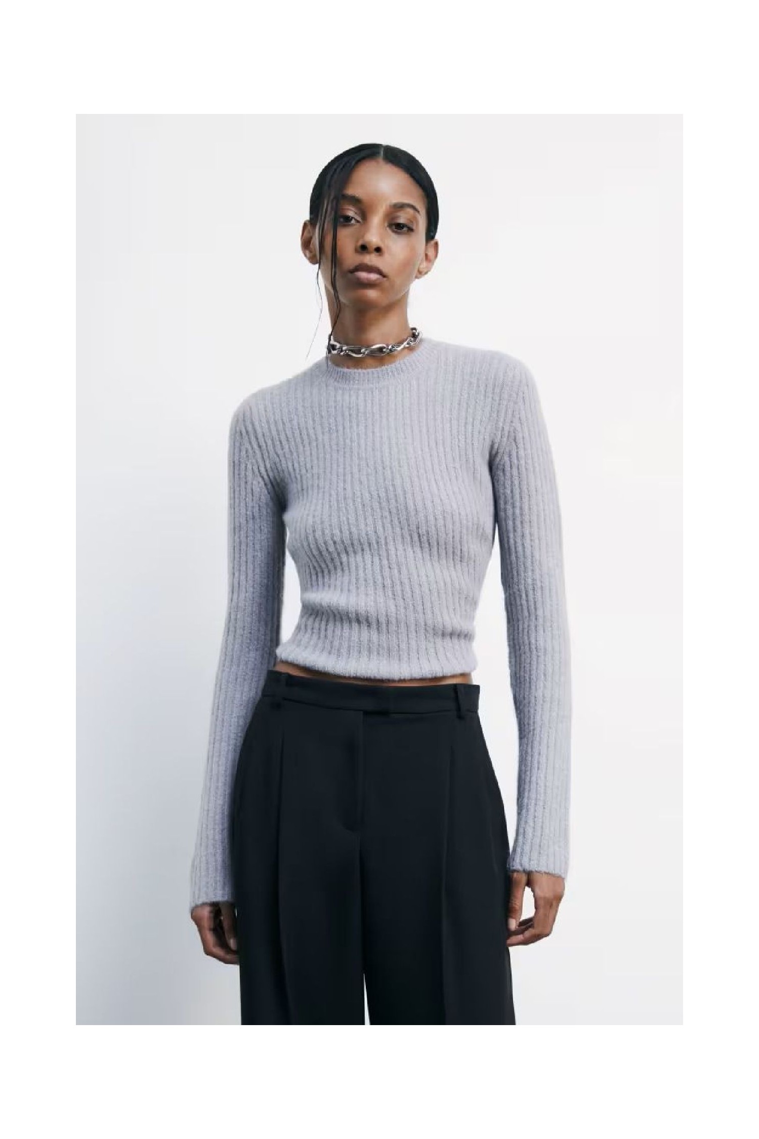 MAGLIA GIROCOLLO A COSTINE PATRIZIA PEPE