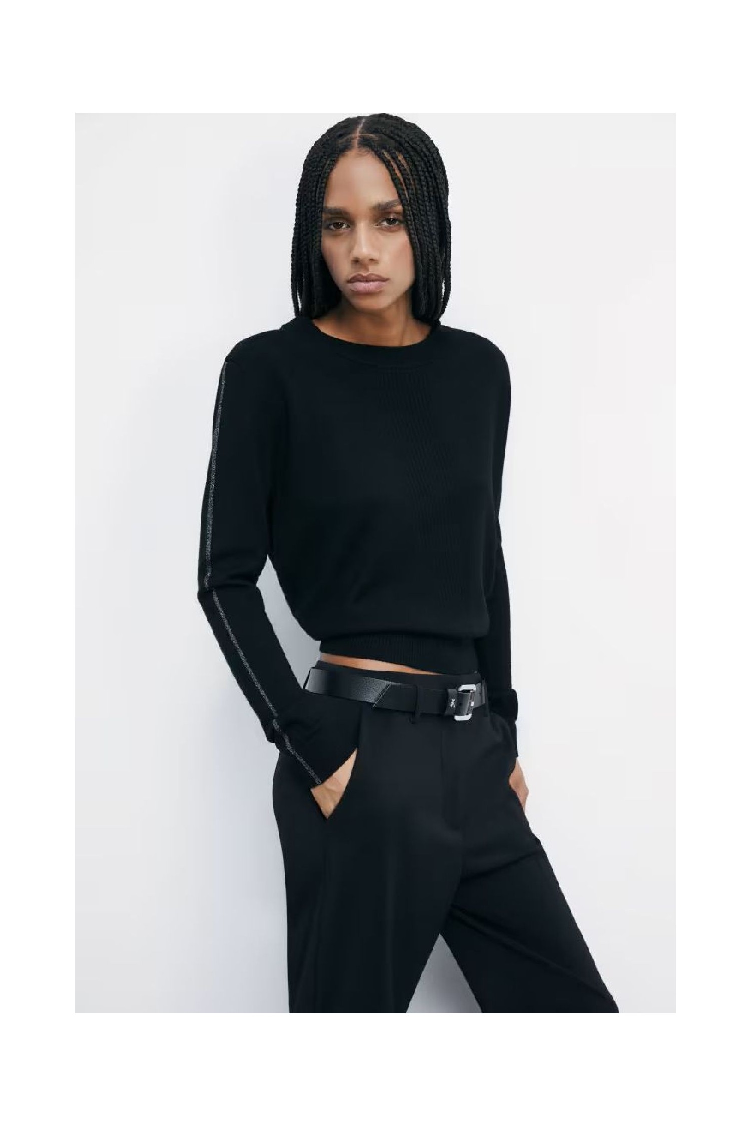 MAGLIA IN LANA CON DETTAGLI IN LUREX PATRIZIA PEPE