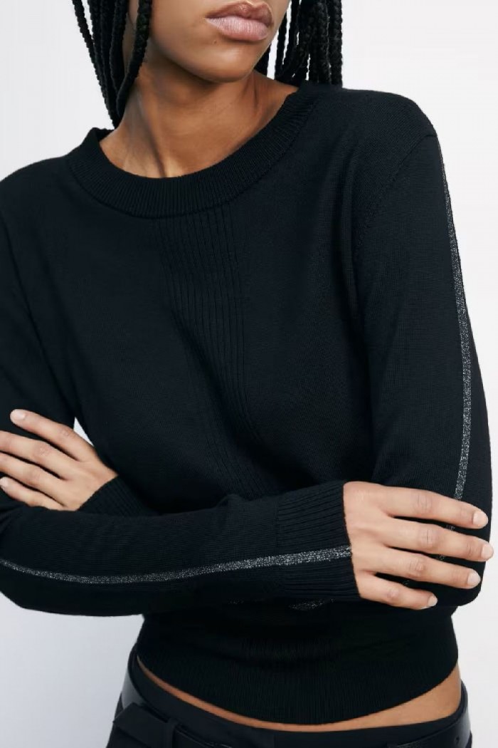 MAGLIA IN LANA CON DETTAGLI IN LUREX PATRIZIA PEPE