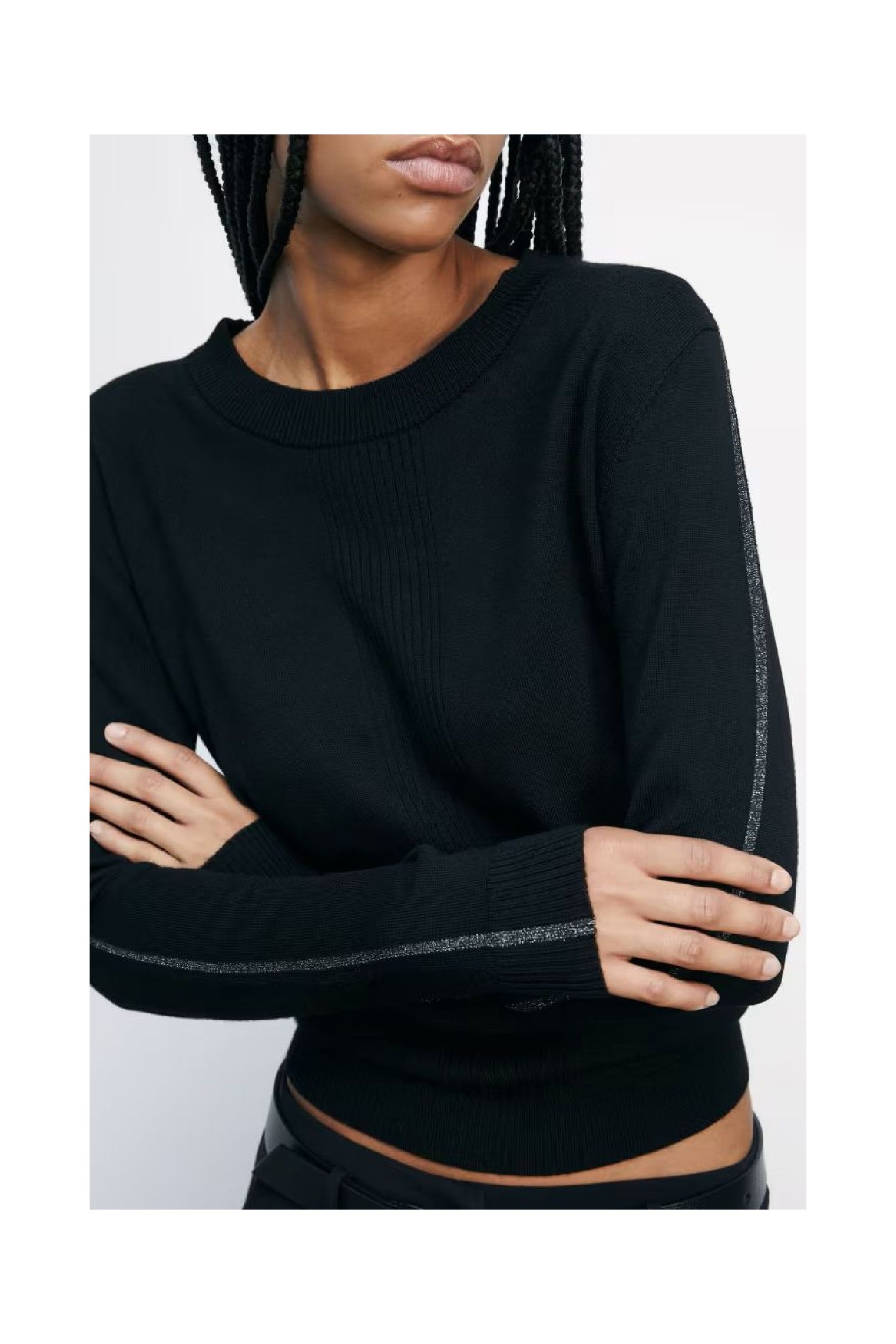 MAGLIA IN LANA CON DETTAGLI IN LUREX PATRIZIA PEPE