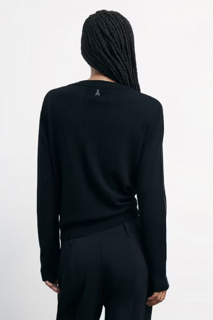 MAGLIA IN LANA CON DETTAGLI IN LUREX PATRIZIA PEPE