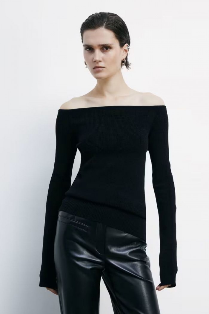 MAGLIA MORBIDA CON SCOLLO AMPIO PATRIZIA PEPE