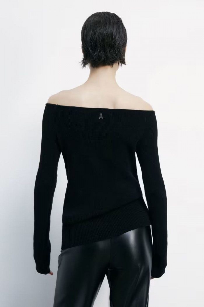 MAGLIA MORBIDA CON SCOLLO AMPIO PATRIZIA PEPE