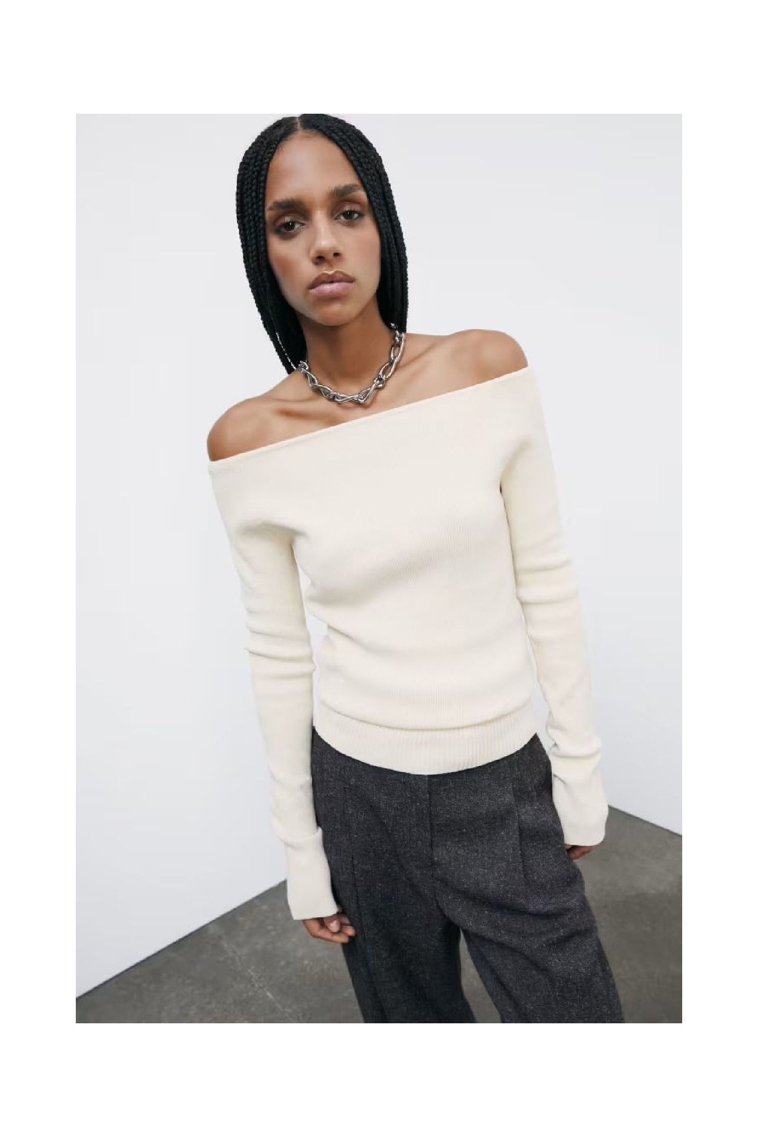 MAGLIA MORBIDA CON SCOLLO AMPIO PATRIZIA PEPE