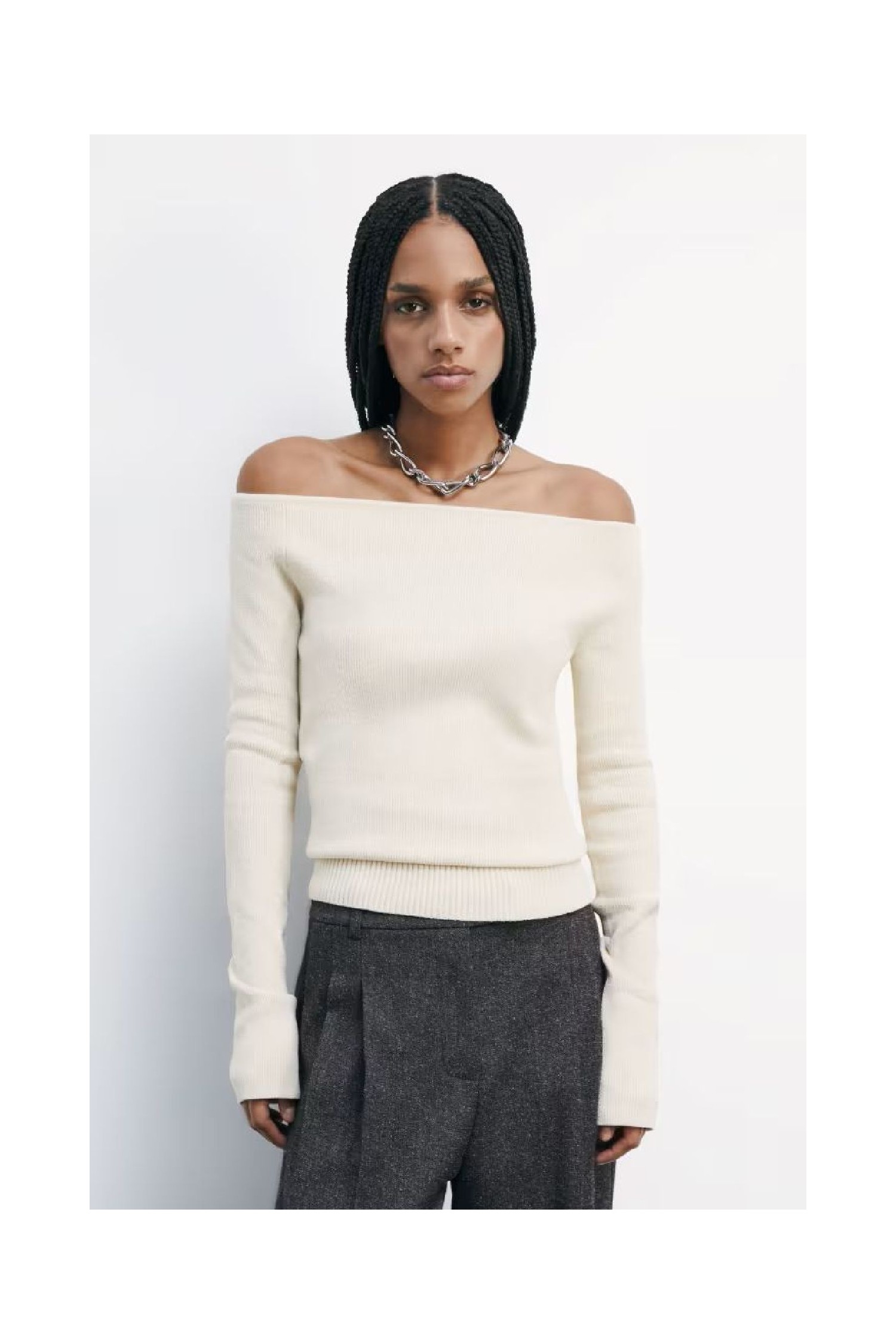 MAGLIA MORBIDA CON SCOLLO AMPIO PATRIZIA PEPE