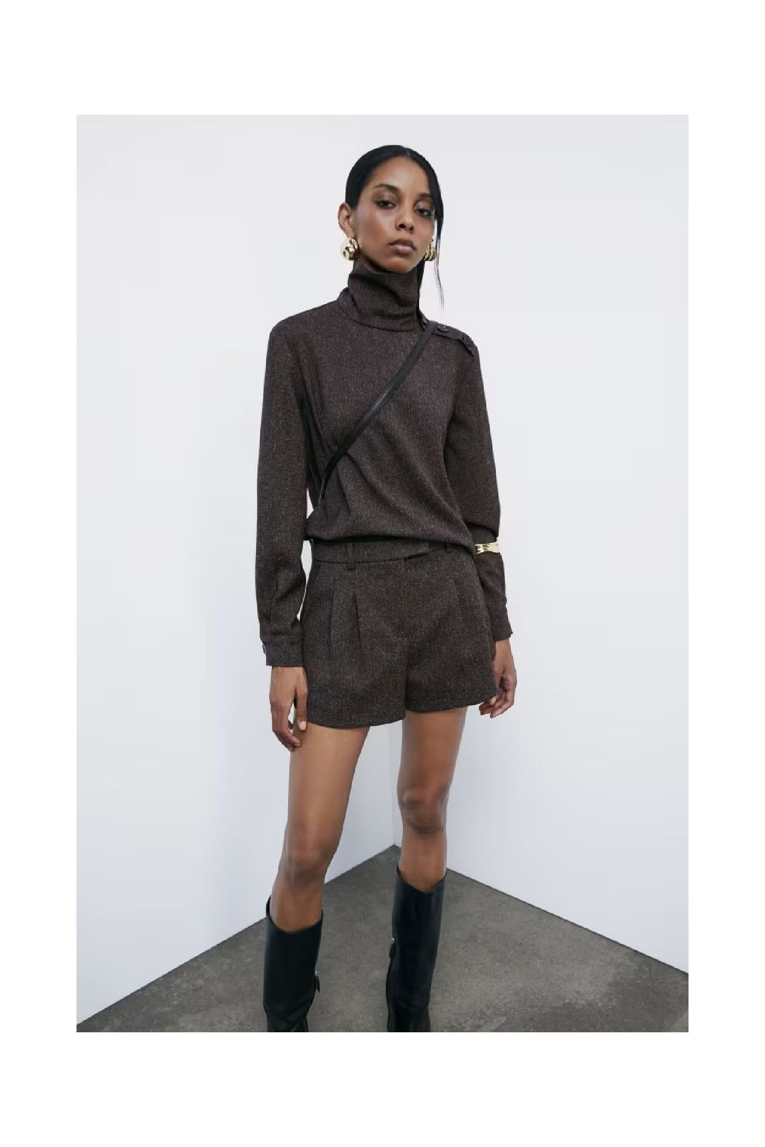 MAGLIA STRUTTURATA A COLLO ALTO PATRIZIA PEPE