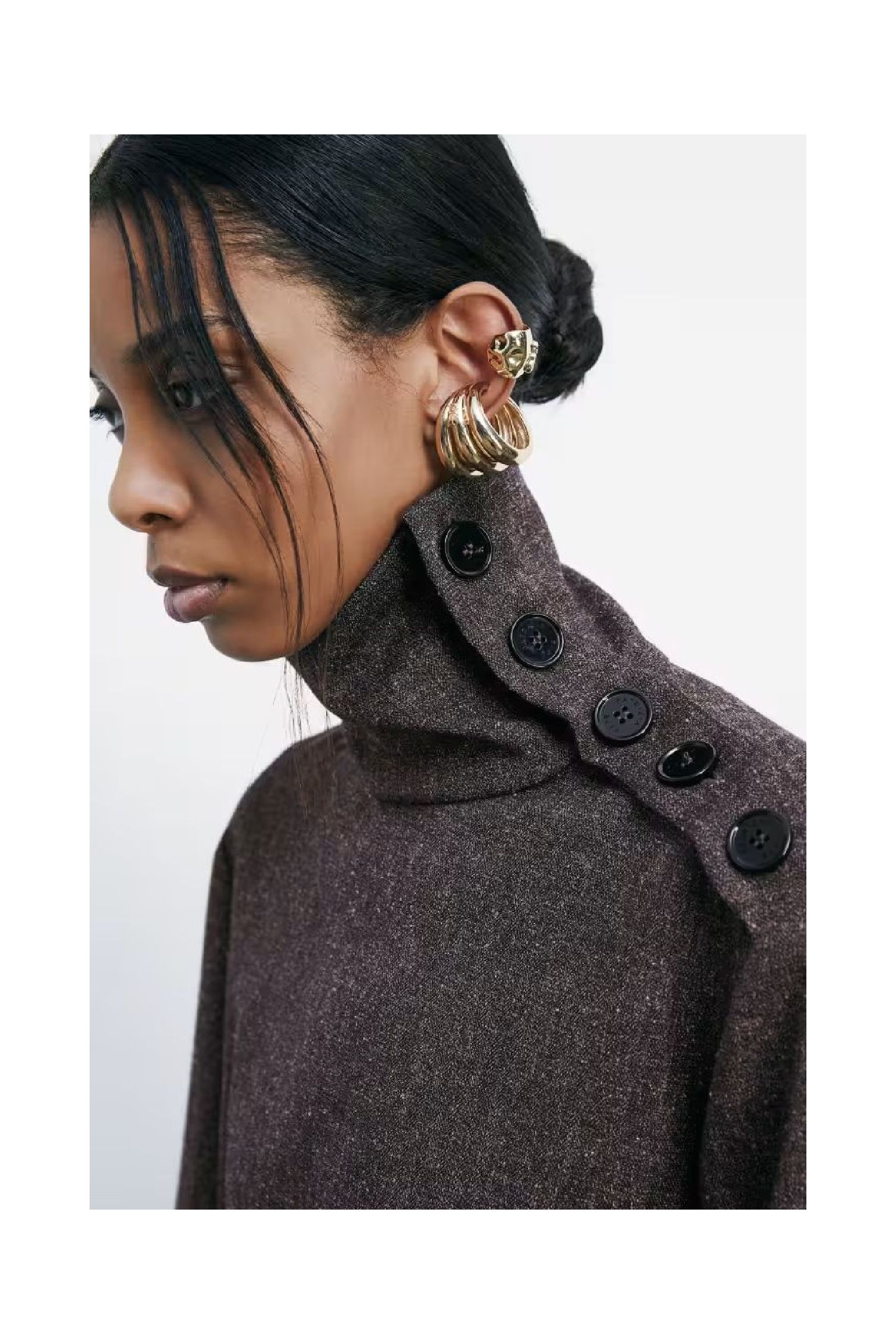 MAGLIA STRUTTURATA A COLLO ALTO PATRIZIA PEPE