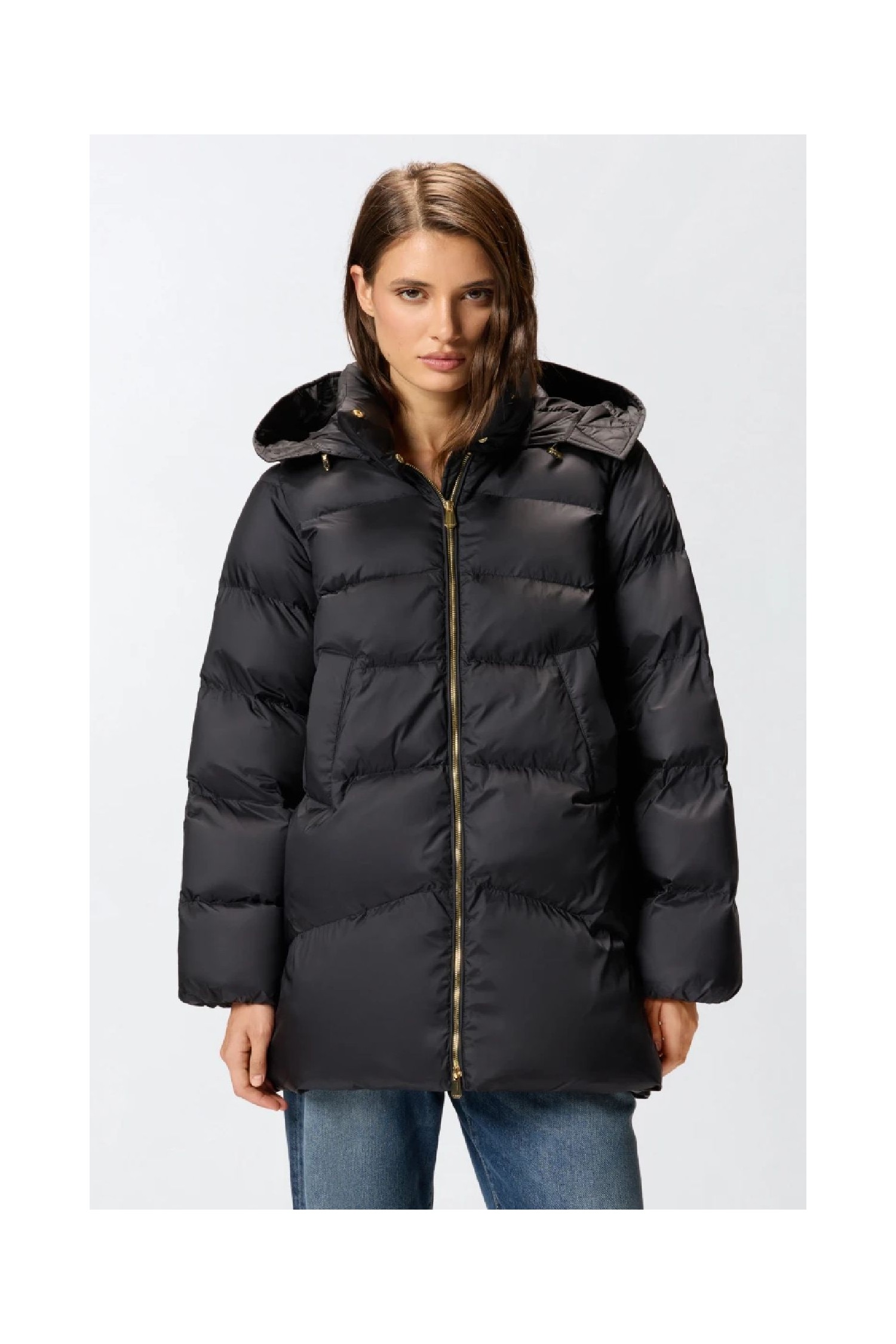 PIUMINO IMBOTTITO CON CAPPUCCIO PINKO