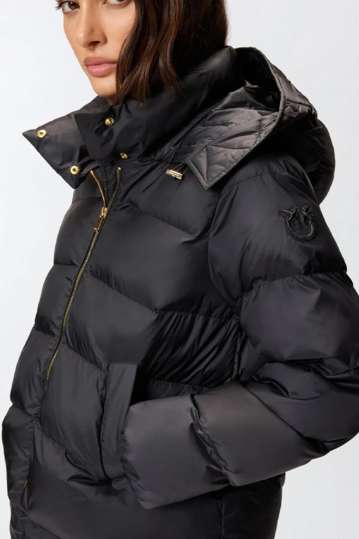 PIUMINO IMBOTTITO CON CAPPUCCIO PINKO