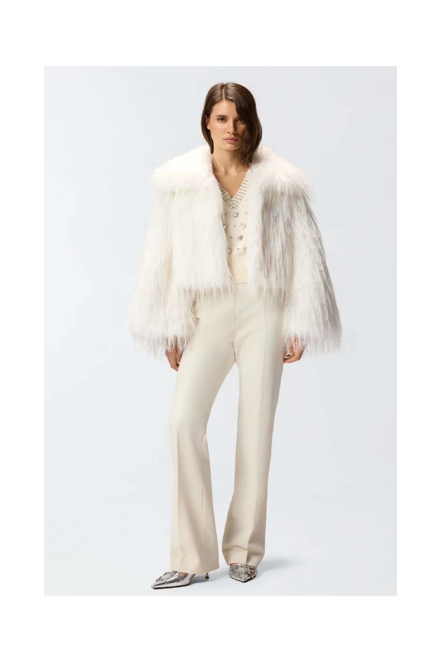 PANTALONI SKINNY CON PIEGA STIRATA PINKO