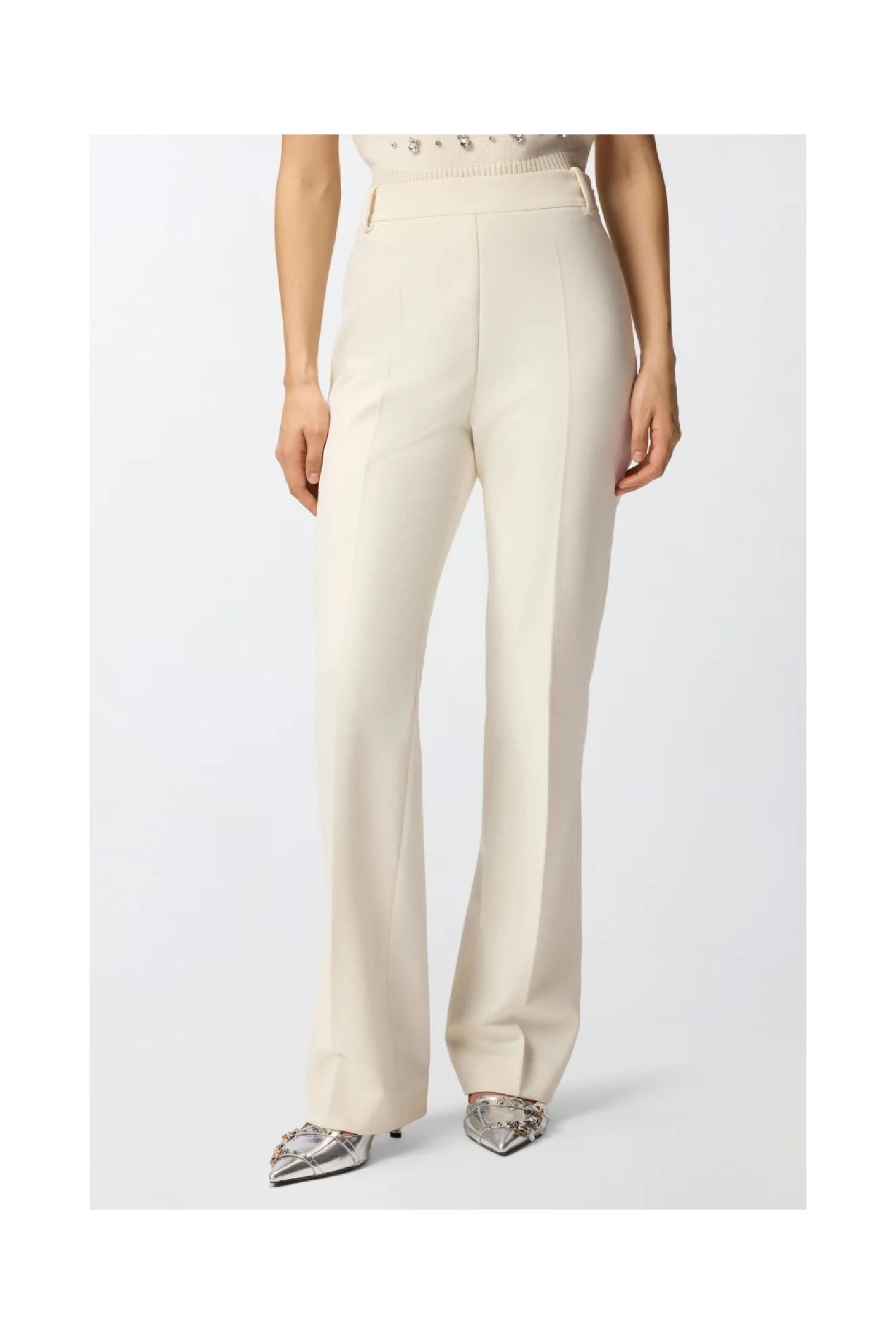 PANTALONI SKINNY CON PIEGA STIRATA PINKO