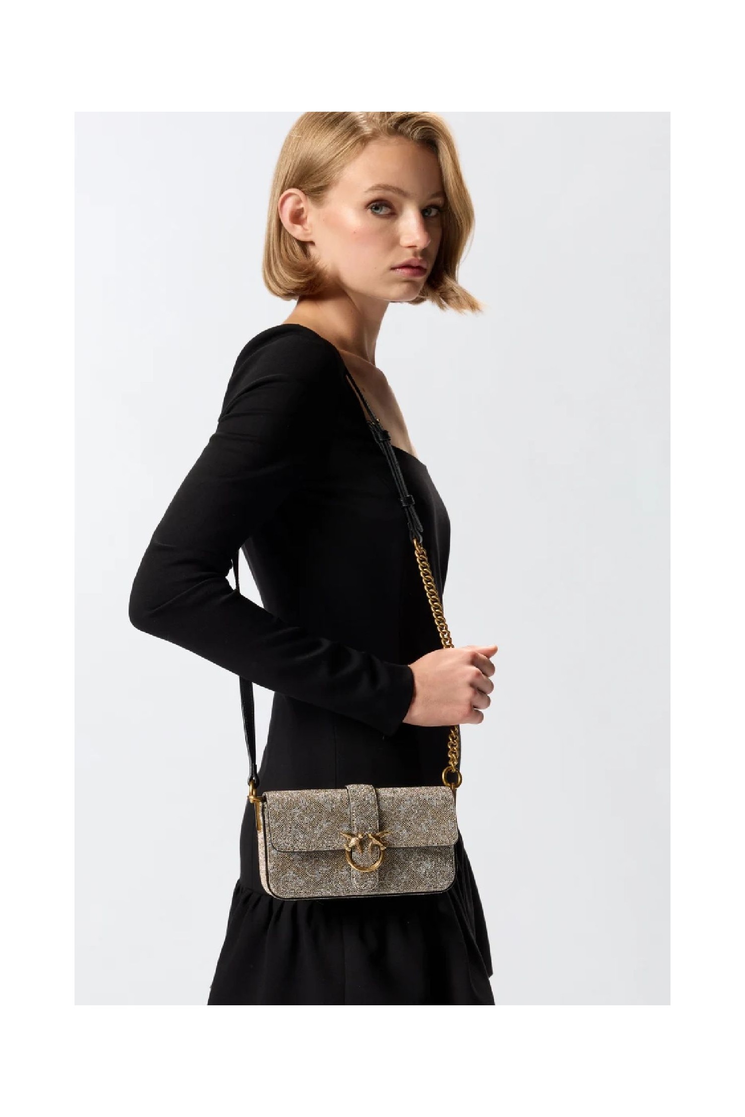 TRACOLLA STRASS PINKO