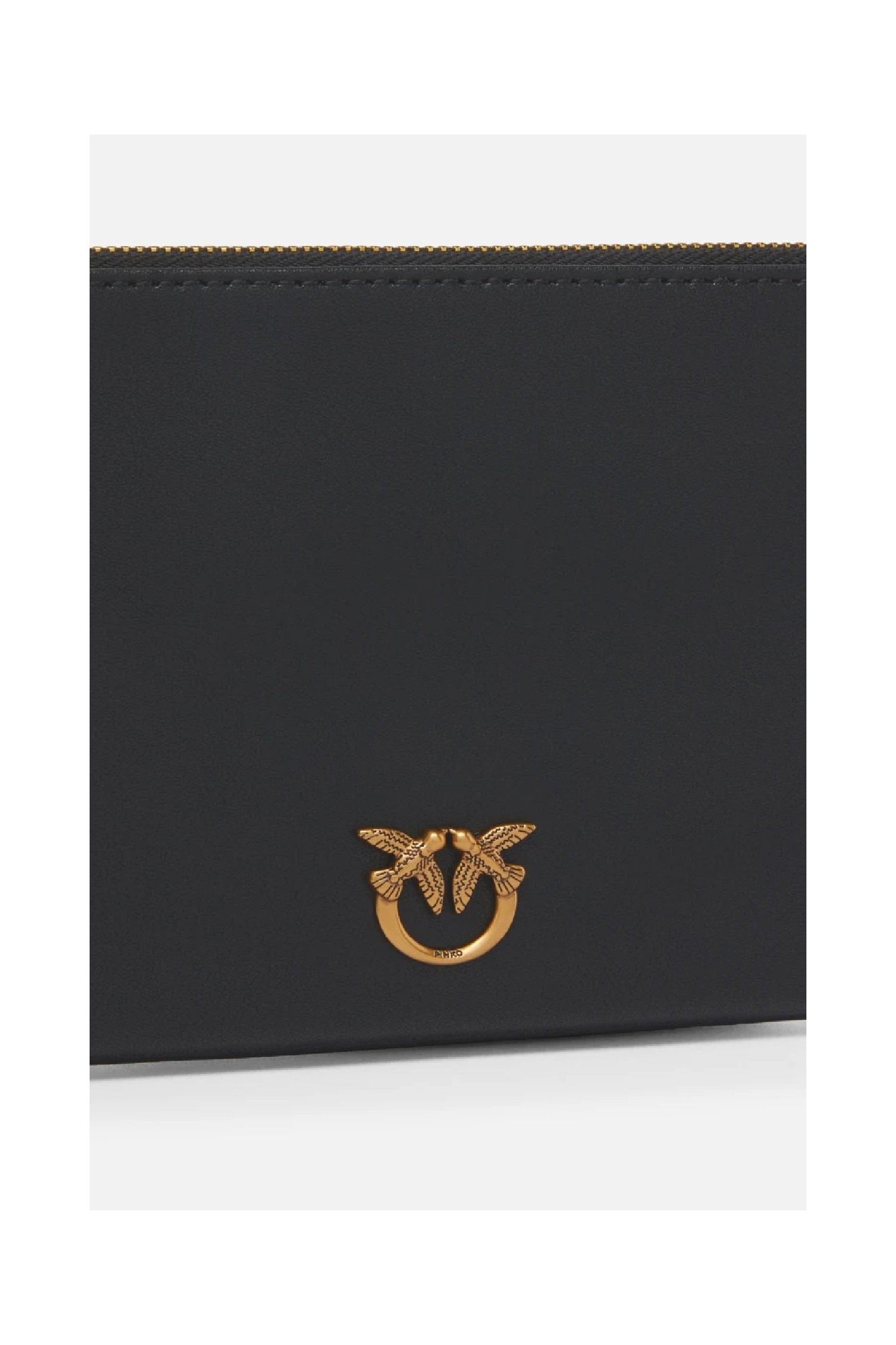 HORIZONTAL FLAT BAG IN PELLE PINKO