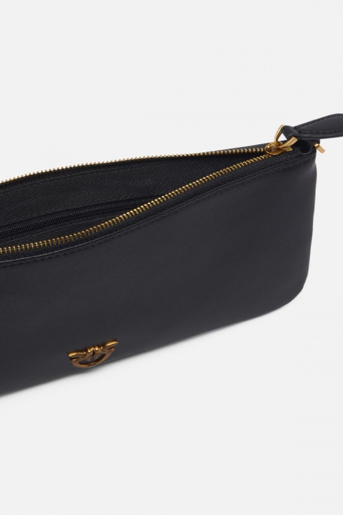 HORIZONTAL FLAT BAG IN PELLE PINKO